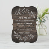 Invitation Branches courbées | Bois Let's Party (Debout devant)