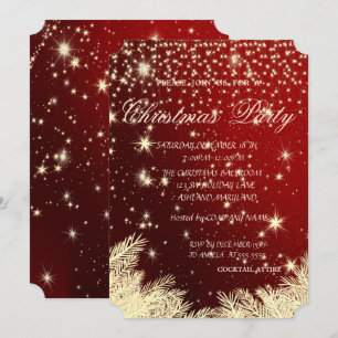 Invitation Branches d'arbre de Noël,Fête de Noël d'entreprise