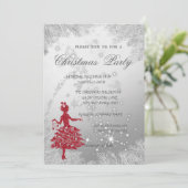 Invitation Branches d'arbre, Fête de Noël de la petite entrep (Debout devant)