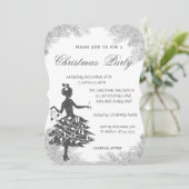 Invitation Branches d'arbre, Fête de Noël de la petite entrep (Debout devant)