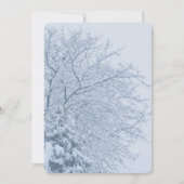 Invitation Branches d'arbres enneigées en hiver (Devant)