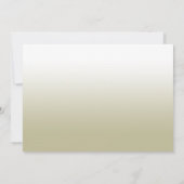 Invitation Branches d'automne, Confetti Or Enregistrez la dat (Dos)