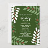 Invitation Branches de baies modernes - Cocktail Holiday Part (Devant)
