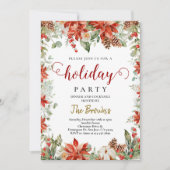 Invitation Branches de bois d'hiver modernes Noël (Devant)