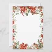 Invitation Branches de bois d'hiver modernes Noël (Dos)