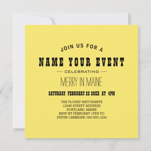 Invitation branches de glaçons au coucher du soleil (Dos)