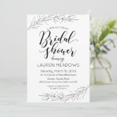 Invitation Branches de la main tiré nuptiale Douche Invitatio (Debout devant)