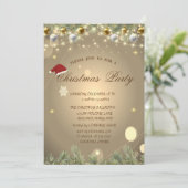 Invitation Branches de l'arbre de Noël Boules Compagnie de No (Debout devant)