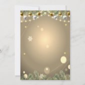 Invitation Branches de l'arbre de Noël Boules Compagnie de No (Dos)