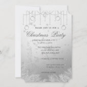 Invitation Branches de l'arbre de Noël, Fête de Noël d'entrep (Devant)