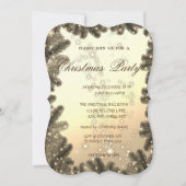 Invitation Branches de l'arbre de Noël, Fête de Noël d'entrep (Devant)