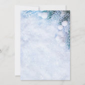 Invitation Branches de l'arbre de pin, Mariage des lumières d (Dos)