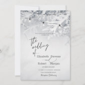 Invitation Branches de l'arbre d'hiver Mariage de neige (Devant)