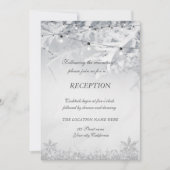 Invitation Branches de mariage enneigées en hiver (Devant)