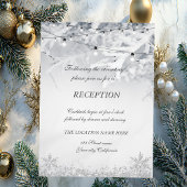 Invitation Branches de neige d'hiver Mariage