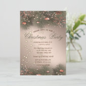 Invitation Branches de pin, Boules, Fête de Noël (Debout devant)