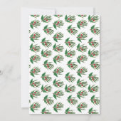 Invitation Branches de pin Pinecone de verdure Fête de Noël à (Dos)