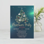 Invitation Branches de pin Société de Noël Partie (Debout devant)