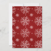 Invitation Branches de pins Baby shower de neige de Berry Hol (Dos)