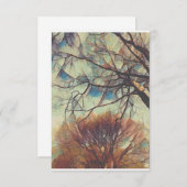 Invitation Branches de verre coloré (Devant / Derrière)