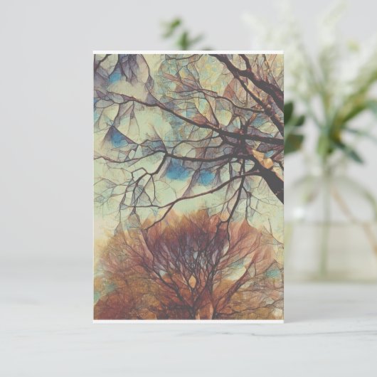 Invitation Branches de verre teinté (Debout devant)