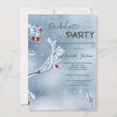 Invitation Branches de Winter Wonderland pour Enterrement de (Devant)