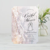 Invitation Branches de Winter Wonderland Shower de Mariée en (Debout devant)