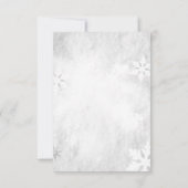 Invitation Branches d'hiver Lantern Snowflake Dîner de répéti (Dos)