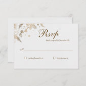 Invitation Branches d'hiver Mariage RSVP (Devant / Derrière)