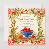 Invitation Branches d'olive & Baklava : Une Affaire de Pâques (Devant)