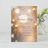 Invitation Branches élégantes Entreprise de lanterne rustique (Debout devant)