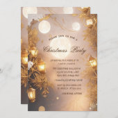 Invitation Branches élégantes Entreprise de lanterne rustique (Devant / Derrière)