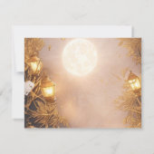 Invitation Branches élégantes Repas Rustique de lanterne (Dos)