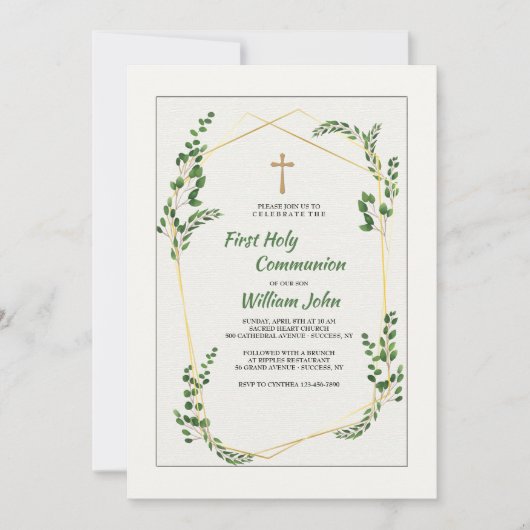 Invitation Branches Émeraude (Devant)