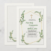 Invitation Branches Émeraude (Devant / Derrière)