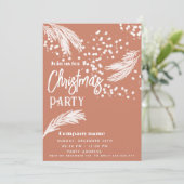 Invitation Branches modernes de pin blanc d'aquarelle (Debout devant)