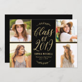 Invitation Branches radiantes - Photo de graduation de la COU (Devant / Derrière)