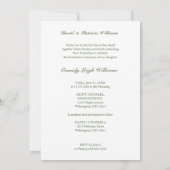 Invitation Branches tropicales & Fleurs blanches Graduation (Dos)