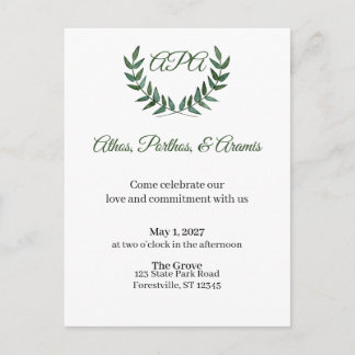 Invitation Branches Vertes