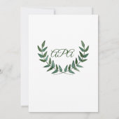 Invitation Branches Vertes (Dos)