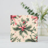 Invitation Branches Vintages de Pinkmas Imprimables Vaches et (Debout devant)