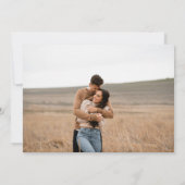 Invitation Brandy Simple Photo Mariage moderne (Dos)