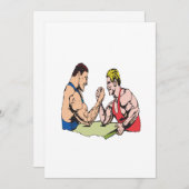 Invitation Bras de fer 2 (Devant / Derrière)