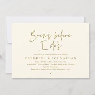 Invitation Brasse avant moi, Dîner de répétition Mariage