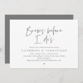 Invitation Brasse avant moi, Dîner de répétition Mariage (Devant / Derrière)