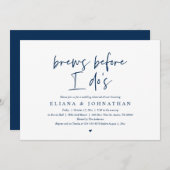 Invitation Brasse avant moi, Dîner de répétition Mariage Invi (Devant / Derrière)