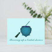 Invitation "Brasser une Fête de l'mariée" - Broom & Cauldron (Debout devant)