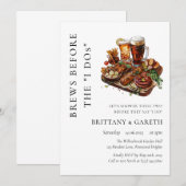 Invitation Brasserie Avant La Brasserie Wedding shower I Dos (Devant / Derrière)