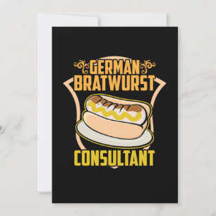 Invitation Bratwurst Consultant allemand Oktoberfest Bier Cad