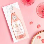 Invitation Bravo à la fille d'anniversaire Pink Rosé bouteill<br><div class="desc">Vous avez un joli anniversaire de fille à planifier? Notre invitation à l'anniversaire de la bouteille de vin rosé, classe et unique, vous permettra de mettre de la pizzeria pour votre anniversaire. Le design présente notre design élégant de bouteille de vin rosé rose dessiné à la main, avec les détails...</div>